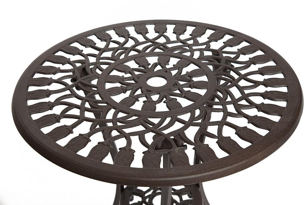 Комплект Secret De Maison Waltz of flowers (стол +2 стула) Вальс цветов алюминиевый сплав, D60/H67, 47Х41Х86см, бронза/bronze