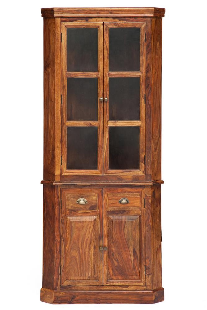 Угловой кабинет Secret De Maison Luberon (mod 17) дерево палисандр, 210х90х54см, светло-коричневый/темно-коричневый с патиной