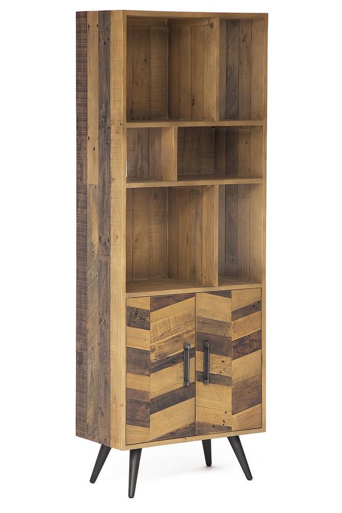 Шкаф книжный Secret De Maison LARGO (mod. LAR L02-70) дерево акация, 195х70х35см, brown recycled