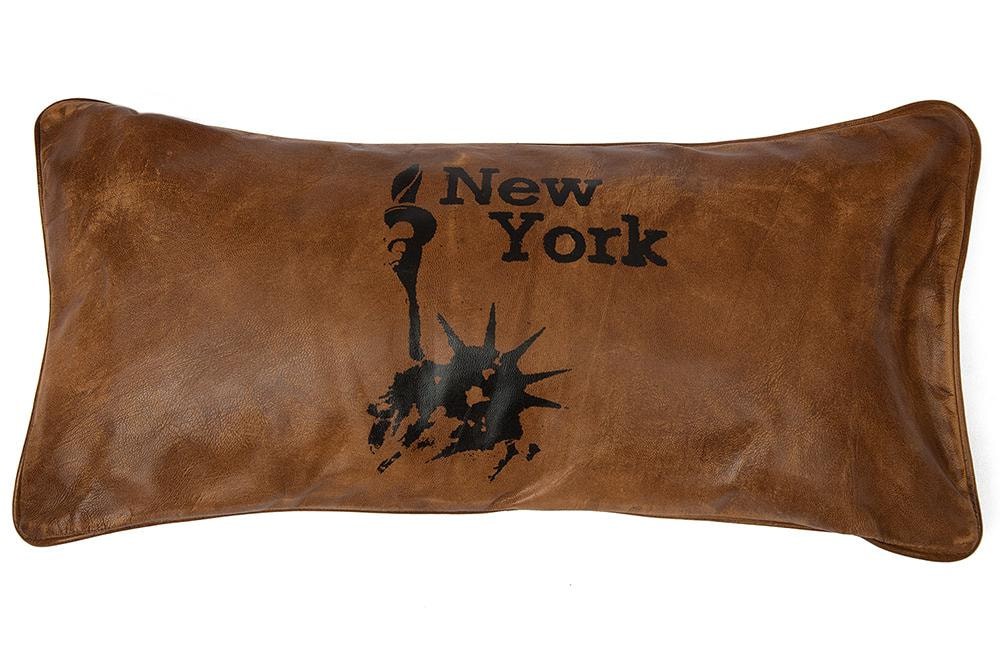 Подушка Secret De Maison NEW YORK ( mod. M-502 ) кожа буйвола, 45*23см, Античный светлый