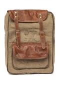 Рюкзак Secret De Maison PARFUM ( mod. M-11400 ) кожа буйвола / ткань хлопок, 33*13*43, коричневый, ткань: винтаж