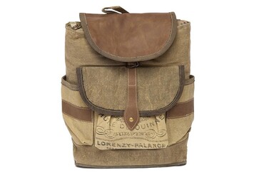 Рюкзак Secret De Maison PALANCA ( mod. M-11390 ) кожа буйвола / ткань хлопок, 50*41, бежевый, ткань: винтаж