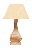 Лампа настольная  Secret De Maison ( mod. 7089 ) дерево манго/абажур хлопковая ткань, H31 D12 cm, Абажур: 30х13,5х18,5см, Natural (натуральный)