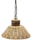 Лампа плетеная Secret De Maison ELLY ( mod. M-8103 ) металл/тростник, 42 х 42 х 26, натуральный (natural) / медь
