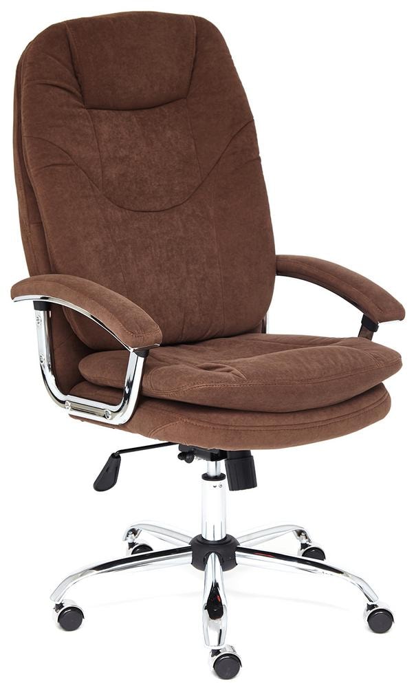 Кресло SOFTY LUX флок , коричневый, 6
