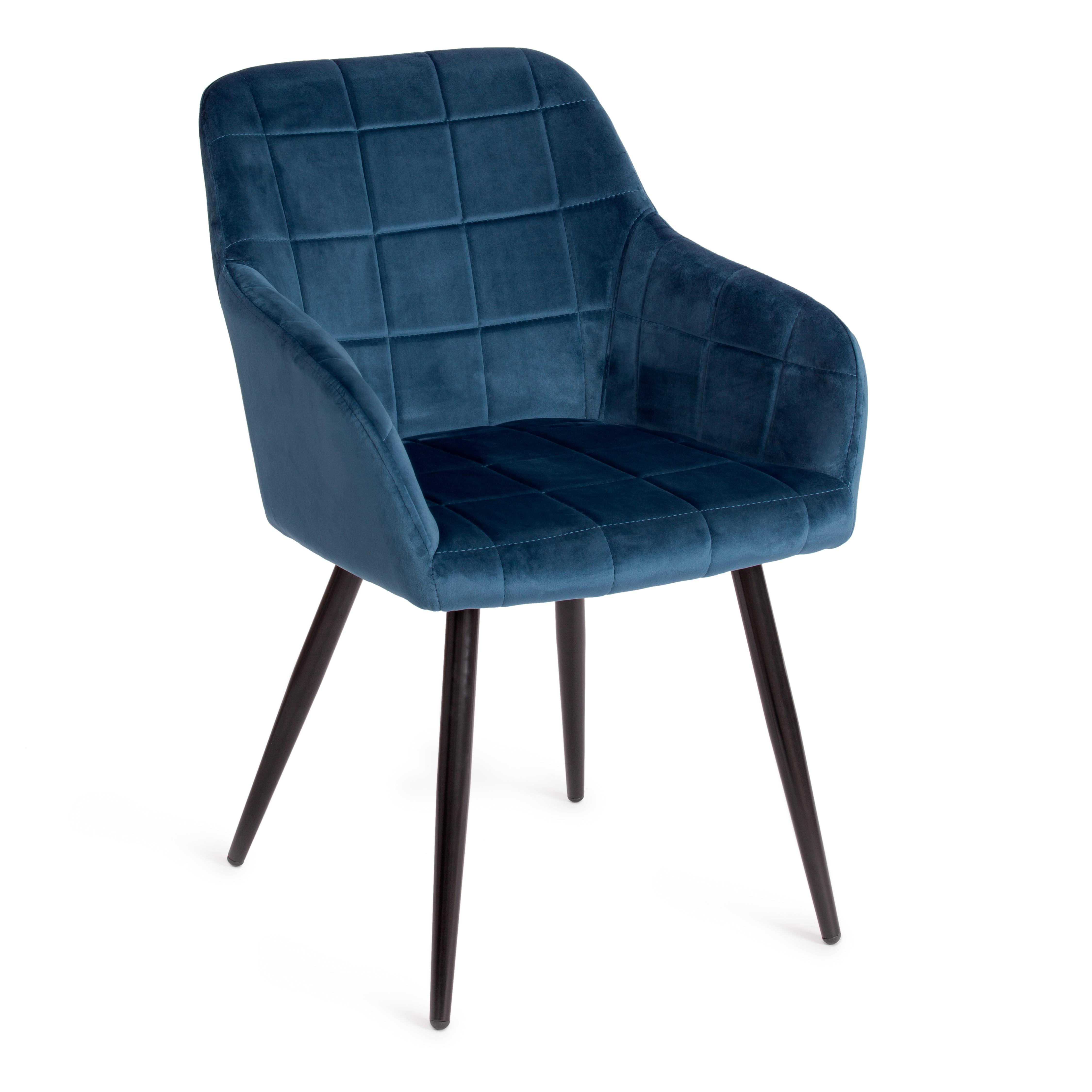 Кресло BEATA (mod. 8266) металл/ткань, 56х60х82 см, синий (G062-48)/черный