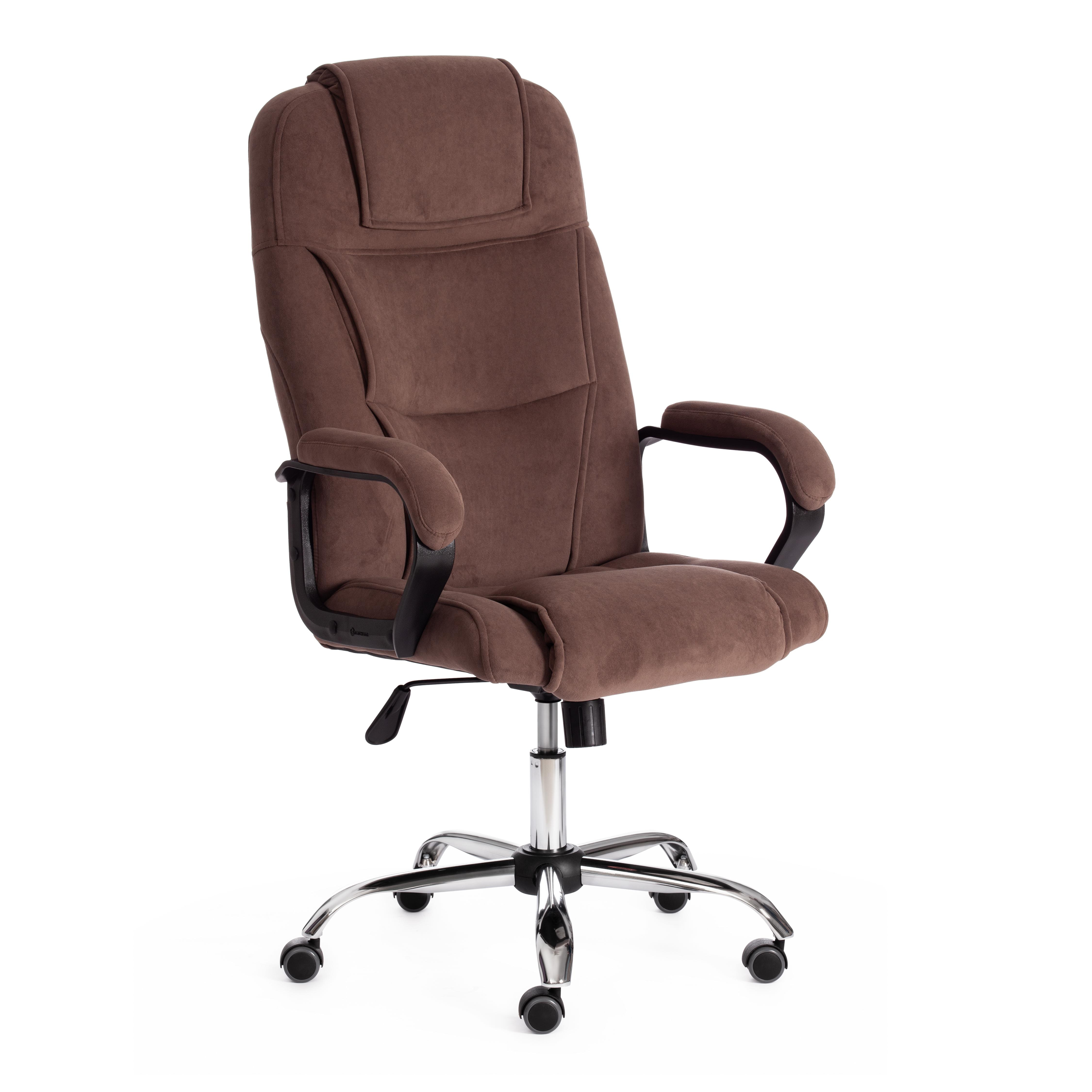 Кресло BERGAMO хром (22) флок , коричневый, 6