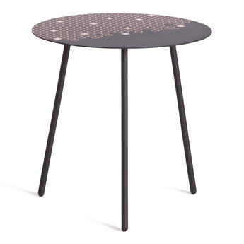 Столик кофейный TETCHAIR металл, 45 х 45 х 45 см, черный с лого
