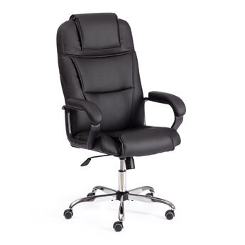 Кресло Easy Chair Priority хром кож/зам, черный, 36-6