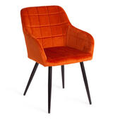 Кресло BEATA (mod. 8266) / 1 шт. в упаковке металл/ткань, 56х60х82 см, рыжий/черный, G062-24
