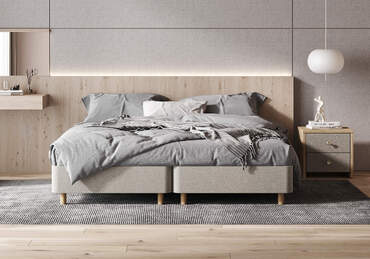 Кровать Secret de Maison Tatami бежевый (велюр), 120 х 190 х 30