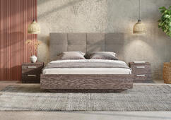 Кровать Secret de Maison Victoria ясень анкор/кремовый (микровелюр), 190 х 200 х 112