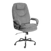 Кресло COMFORT Lux (22) metalBL ткань, серый, KUB 05