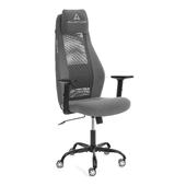 Кресло AVIATOR PLT metalBL флок/ткань, серый, 29/W-12