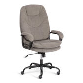 Кресло COMFORT Lux (22) metalBL велюр, серый, 29