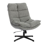 Кресло лаунж Reflex/Рефлекс велюр/букле (HYP), светло-серый