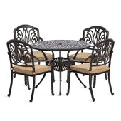 Комплект Secret de Maison Quartet/Квартет (стол+4 стула) алюминиевый сплав, бронзовый