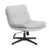 Кресло лаунж Oslo/Осло велюр/букле, vt шейп серый