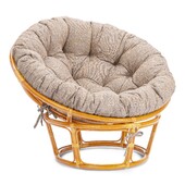 Кресло PAPASAN/ПАПАСАН 23/01 W /с подушкой/ 115х101х104см, медовый, подушка рогожка, меланж
