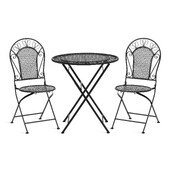 Комплект (стол + 2 стула) Secret de Maison Амальфи/Amalfi металл, черный