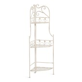 Этажерка угловая Secret de Maison Селин/Celine металл, античный белый, 33х48х117 см