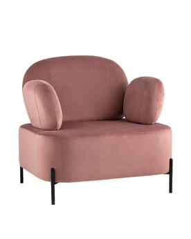 Кресло Кэнди велюр пыльно-розовый УТ000035880