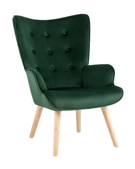 Кресло Хью велюр темно-зеленый УТ000037080