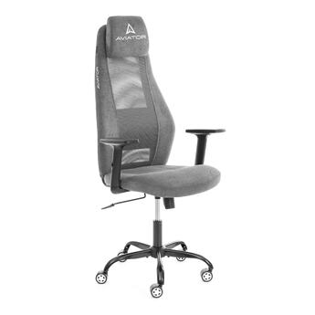 Кресло AVIATOR PLT metalBL ткань, серый, KUB 05/W-12