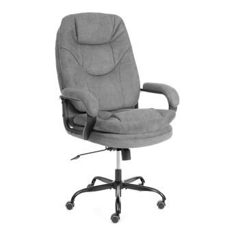 Кресло COMFORT Lux (22) metalBL ткань, серый, KUB 05