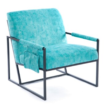 Кресло Charli LUX/Чарли Люкс KZ, велюр, VT Fresca бирюза