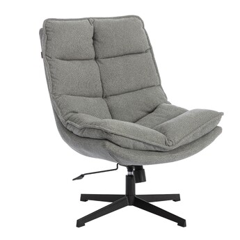 Кресло лаунж Reflex/Рефлекс велюр/букле (HYP), светло-серый