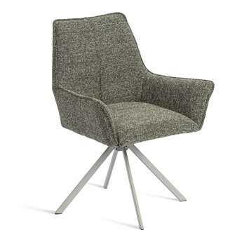Кресло Мурано/Murano металл капучино 360, букле, олива