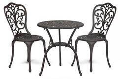Комплект Secret De Maison Romance (стол +2 стула) алюминиевый сплав, D60/H67, 53х41х89см, бронза/bronze