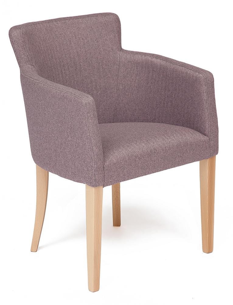 Кресло KNEZ Бук, 650*650*600, дерево натуральный , ткань - розовый кварц (Kitana 9180)