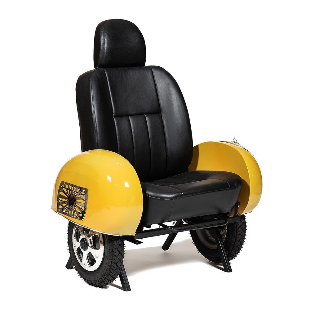 Кресло Secret De Maison Scooter ( mod. TC-2 ) металл/экокожа, 110*88*72см, желтый/yellow