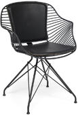 Кресло "Topkapi" (Mod.01) металл, экокожа, 62*57*75, Black (черный)