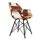 Кресло Secret De Maison EAMES RODEO ( mod. M-11998 ) металл/шкура буйвола, 62х50х81см, античная медь/коричневый
