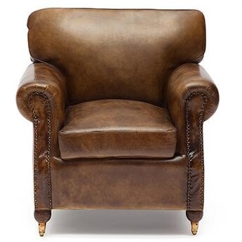 Кресло Secret De Maison BRONCO ( mod. 1192 ) кожа буйвола, 90х86х82см, Античный темный
