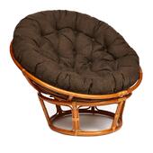 Кресло "PAPASAN" 23/01 W /с подушкой/ Cognac (коньяк), ткань Коричневый, 3М7-147