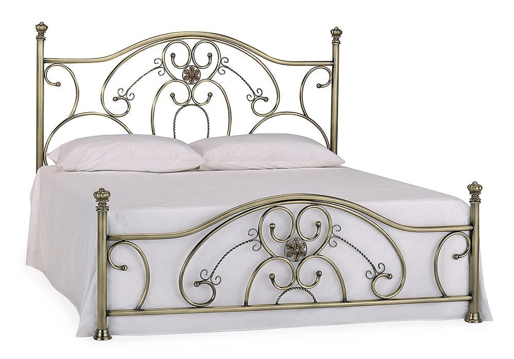Кровать металлическая ELIZABETH 160*200 см (Queen bed), Античная медь (Antique Brass)
