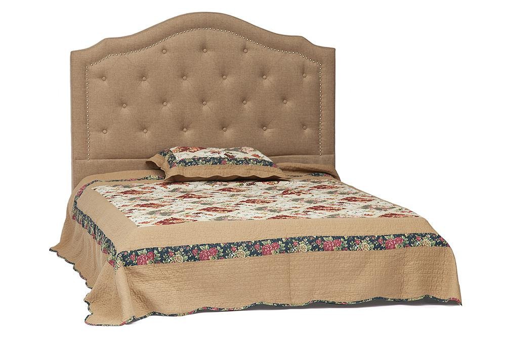 Кровать Secret De Maison Lorena (Лорена) 6375 дерево гевея, ткань: полиэстер/хлопок, 160х200см, Cappuchino , бежевый