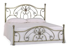 Кровать металлическая ELIZABETH 180*200 см (King bed), Античная медь (Antique Brass)