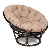 Кресло "PAPASAN" 23/01 W /с подушкой/ Antique brown (античный черно-коричневый), экошерсть Коричневый, 1811-5