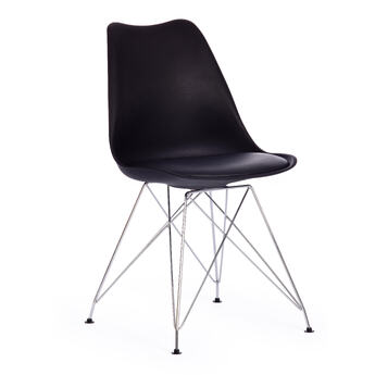 Стул TULIP IRON CHAIR (mod.EC-123) / 1 шт. в упаковке металл/пластик, 54,5*48*83,5см, черный