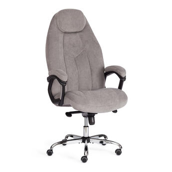 Кресло BOSS Lux флок , серый, 29
