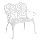 Скамья Secret de Maison Симфония/Symphonie алюминиевый сплав, 95х56х92см, античный белый