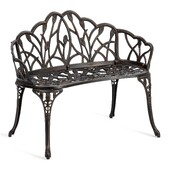 Скамья Secret de Maison Strauss (Штраус) алюминиевый сплав, 99хх56х76см, бронзовый