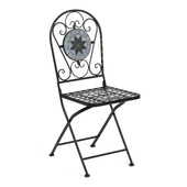 Стул Secret de Maison Vicenza/Виченза (мод.PL08-1070-1-GBRN) металл, 36х35х91см, черный/плитка "астра"