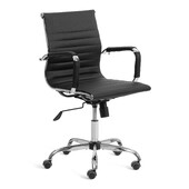 Кресло Urban-Low/Урбан-Лоу кож/зам, черный, 36-6