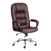 Кресло СН9944 (22) хром кож/зам, коричневый, 36-36